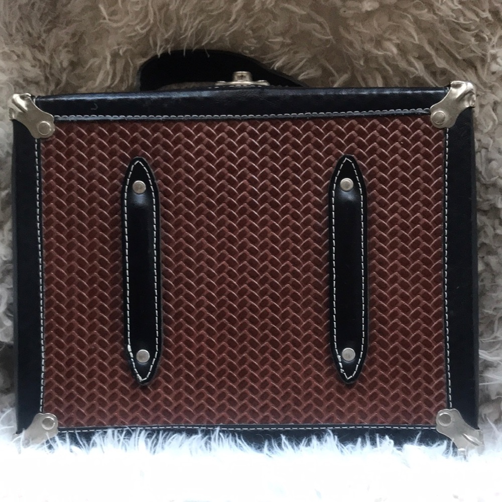 Vintage Bag Boy Brown and Black Unique Square Bag